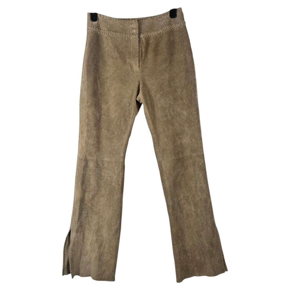 Genuine Suede Western/ boho  straight leg pants